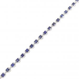 18KWG サファイヤ ブレスレット 3.00CT