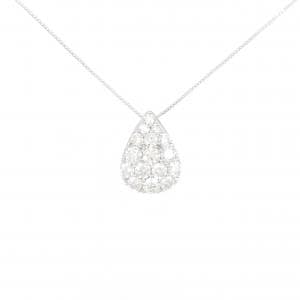 K18WG ダイヤモンド ネックレス 1.00CT