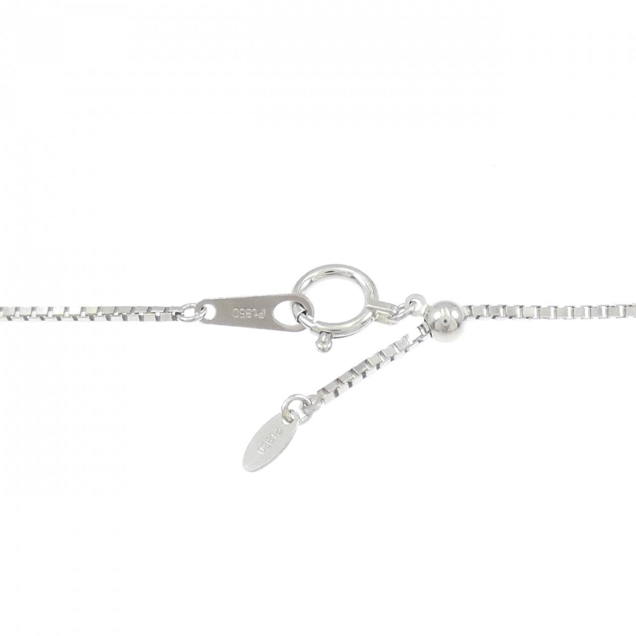 PT900/PT850 ダイヤモンド ネックレス 2.021CT E SI2 オーバルカット