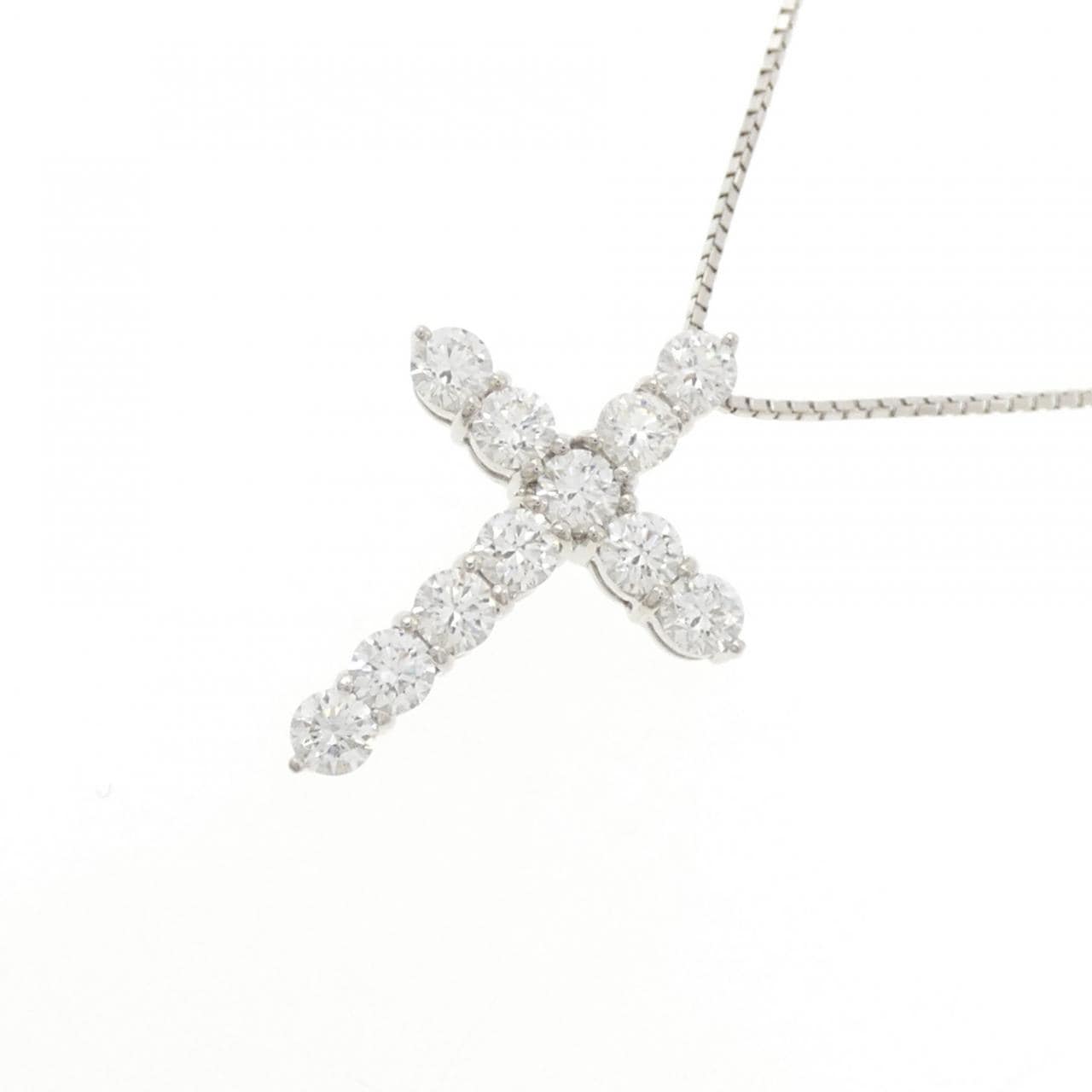 【新品】PT900/PT850 ダイヤモンド ネックレス 1.051CT E VS1-2 EXT