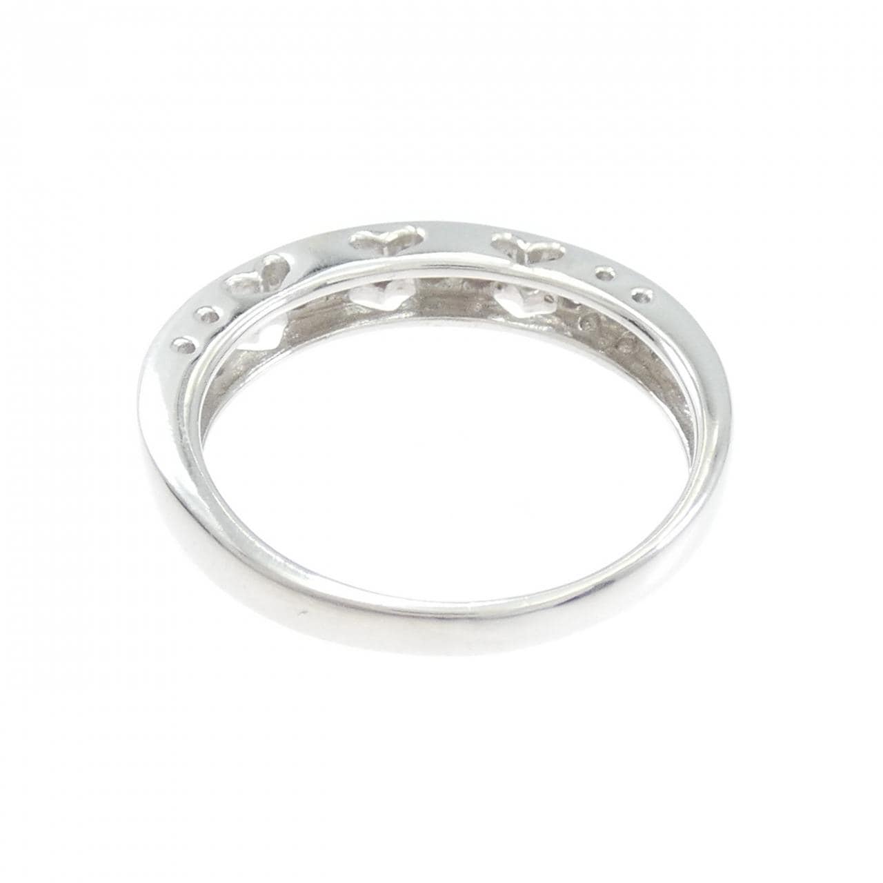 K18WG ピンクダイヤモンド リング 0.09CT