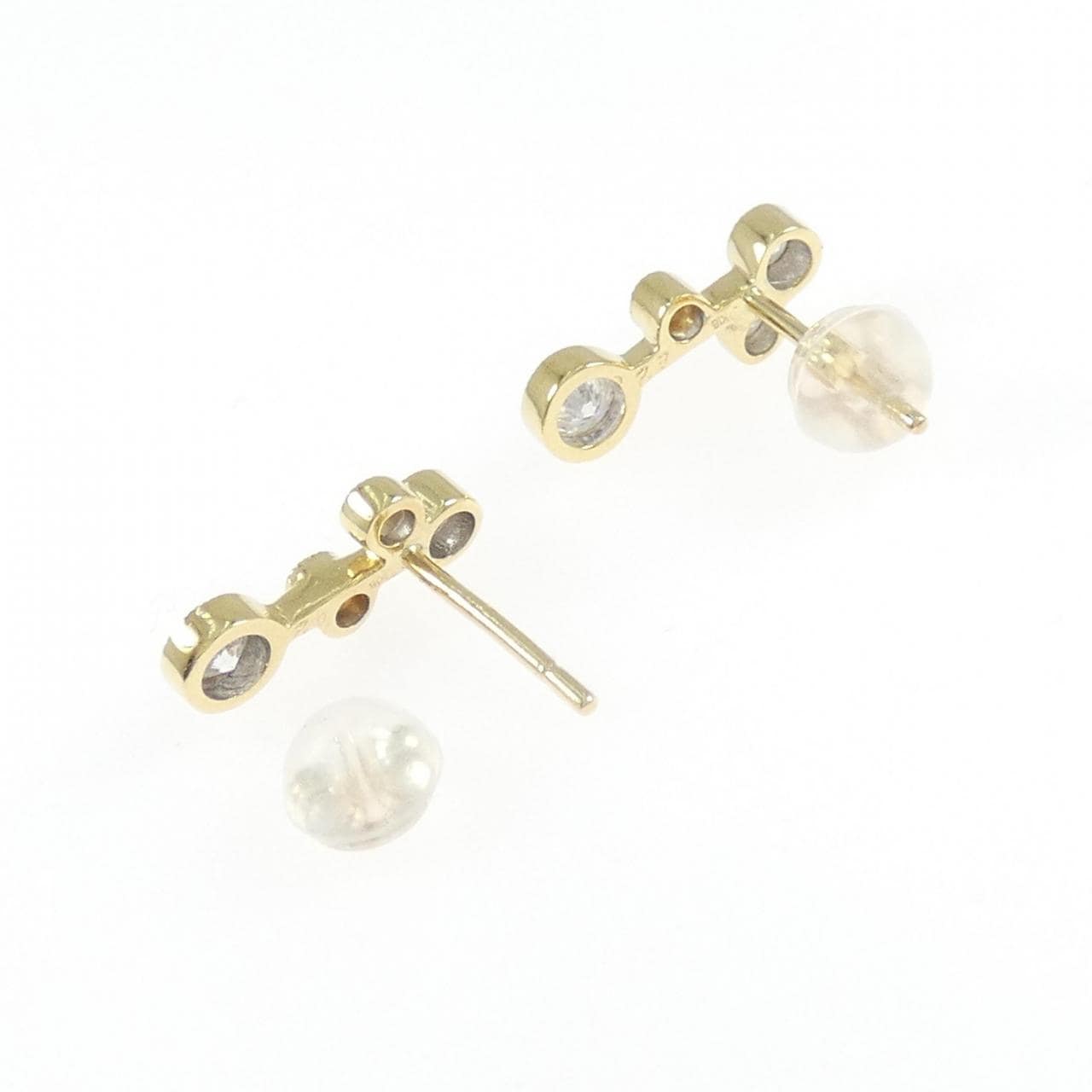 K18YG ダイヤモンド ピアス 0.84CT