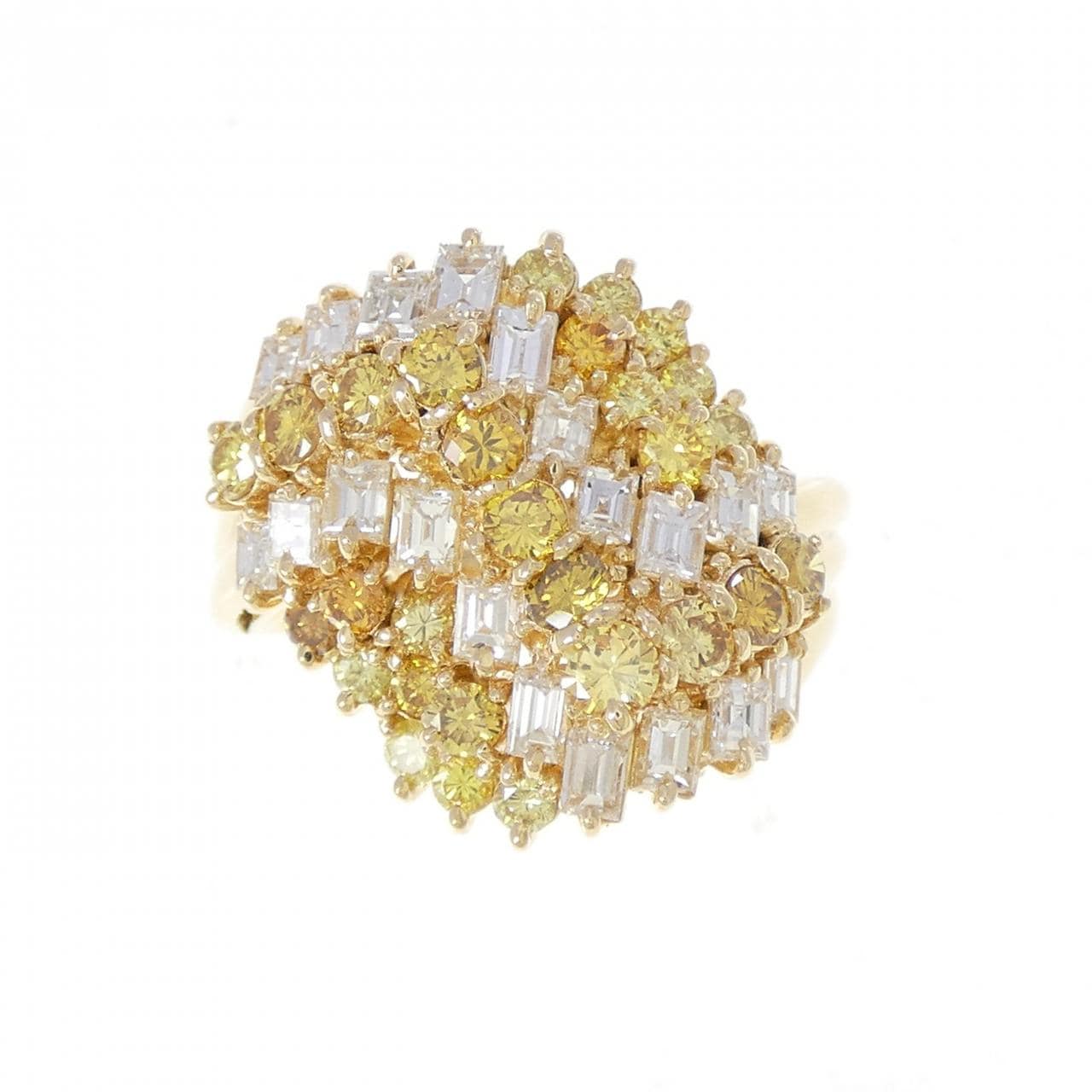 K18YG ダイヤモンド リング 2.71CT