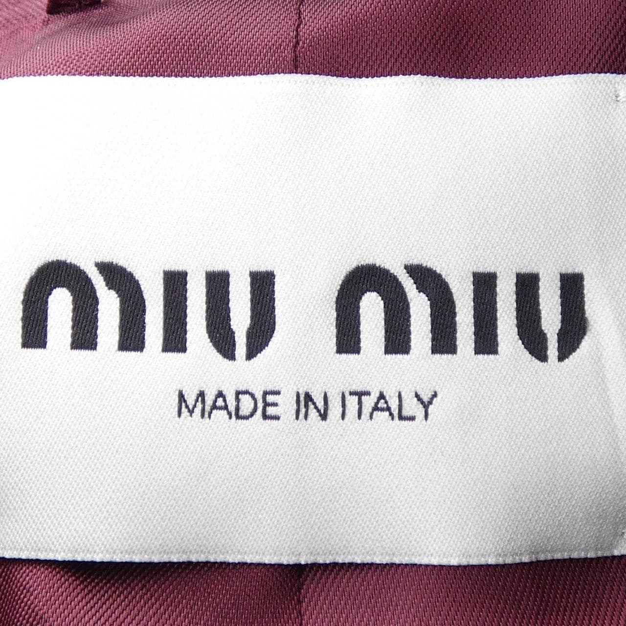 ミュウミュウ MIU MIU MH1991 SOOO 12I1 ジャケット