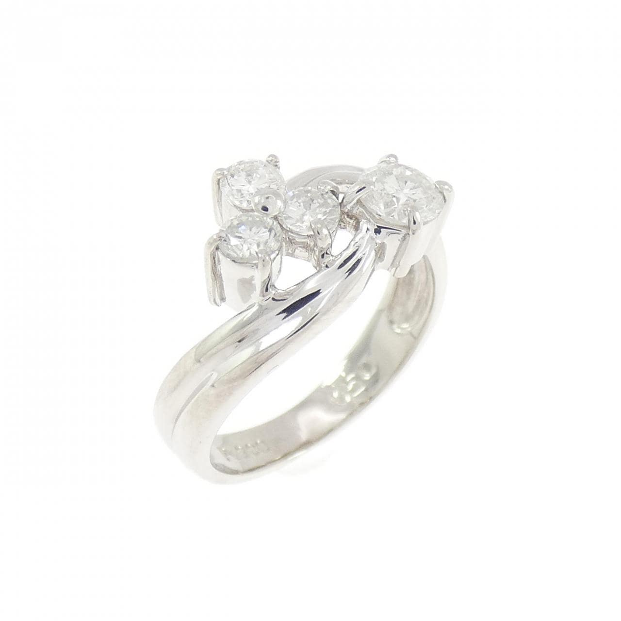 PT900 ダイヤモンド ピンキーリング 0.50CT