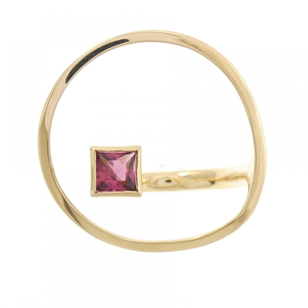 K18YG トルマリン リング 0.47CT
