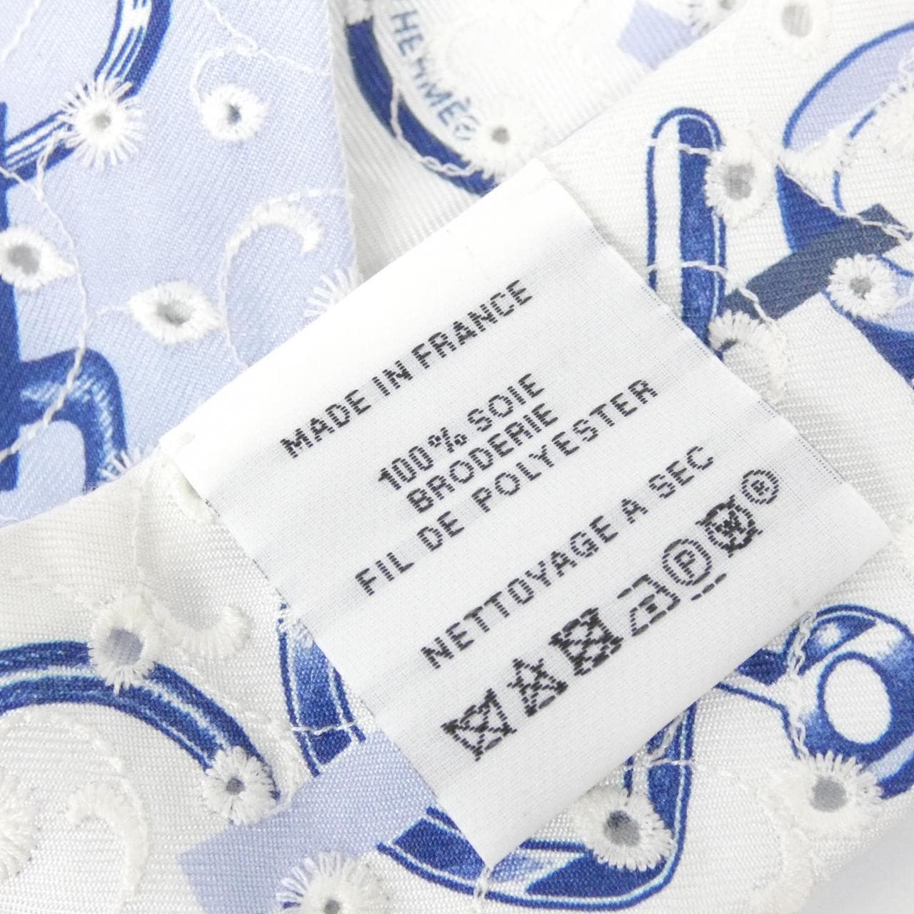 エルメス DO RE BOUCLES ツイリー ブロデリー アングレーズ 853951S スカーフ