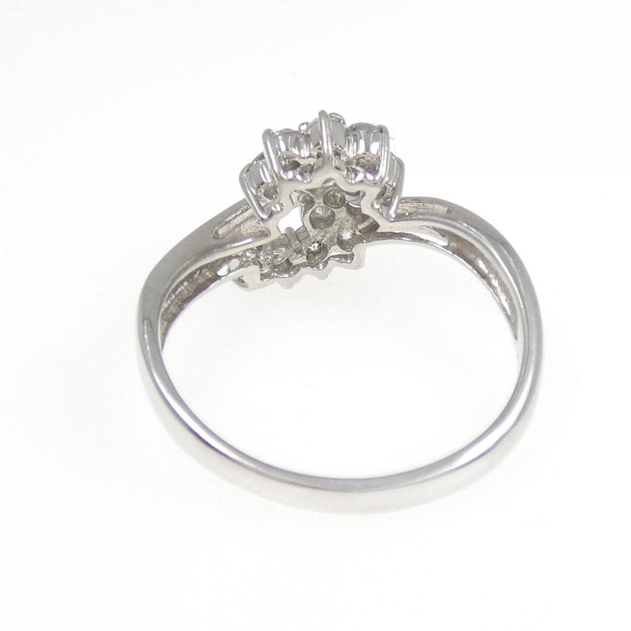 PT900 フラワー ダイヤモンド リング 0.50CT