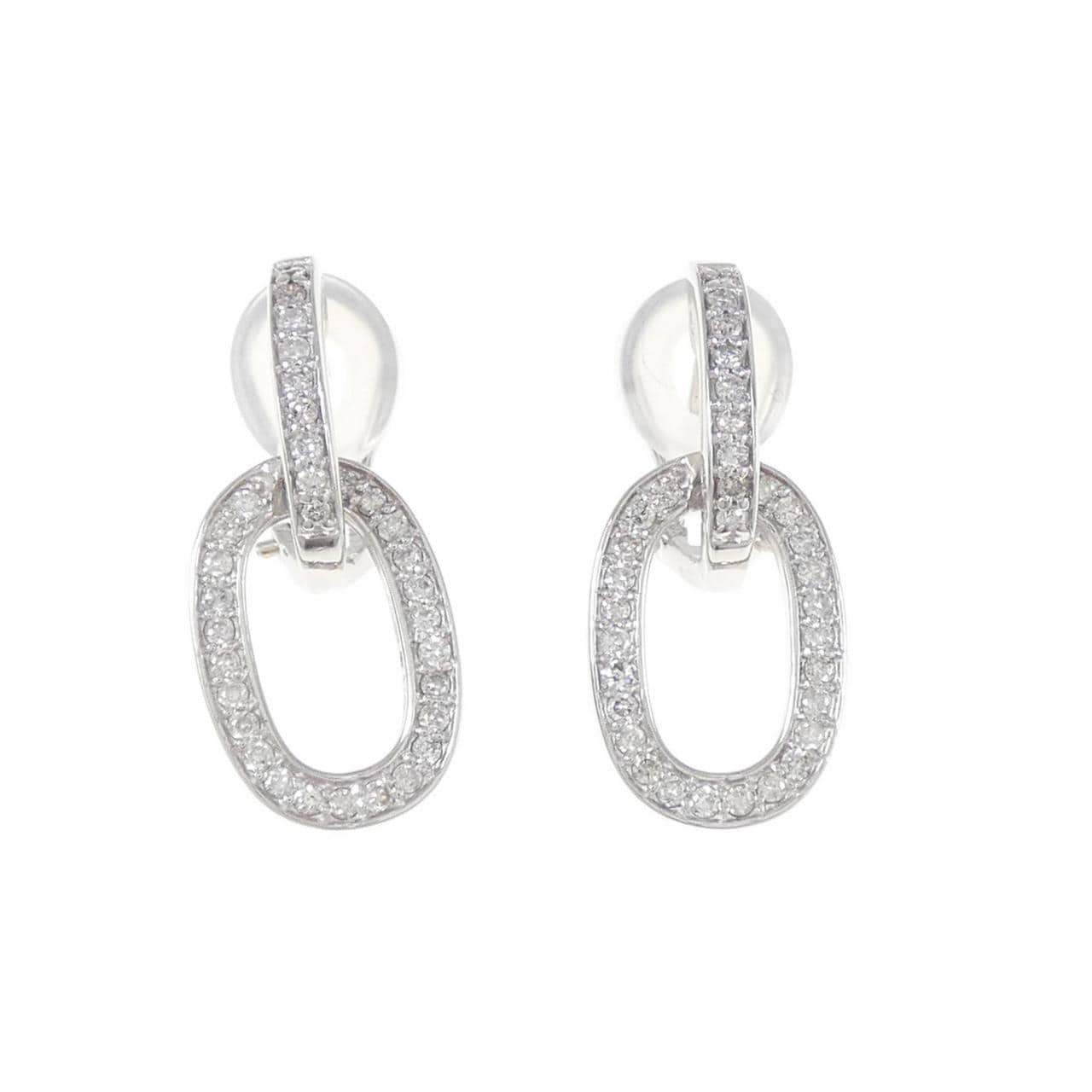 K18WG Diamond Earrings 0.66CT