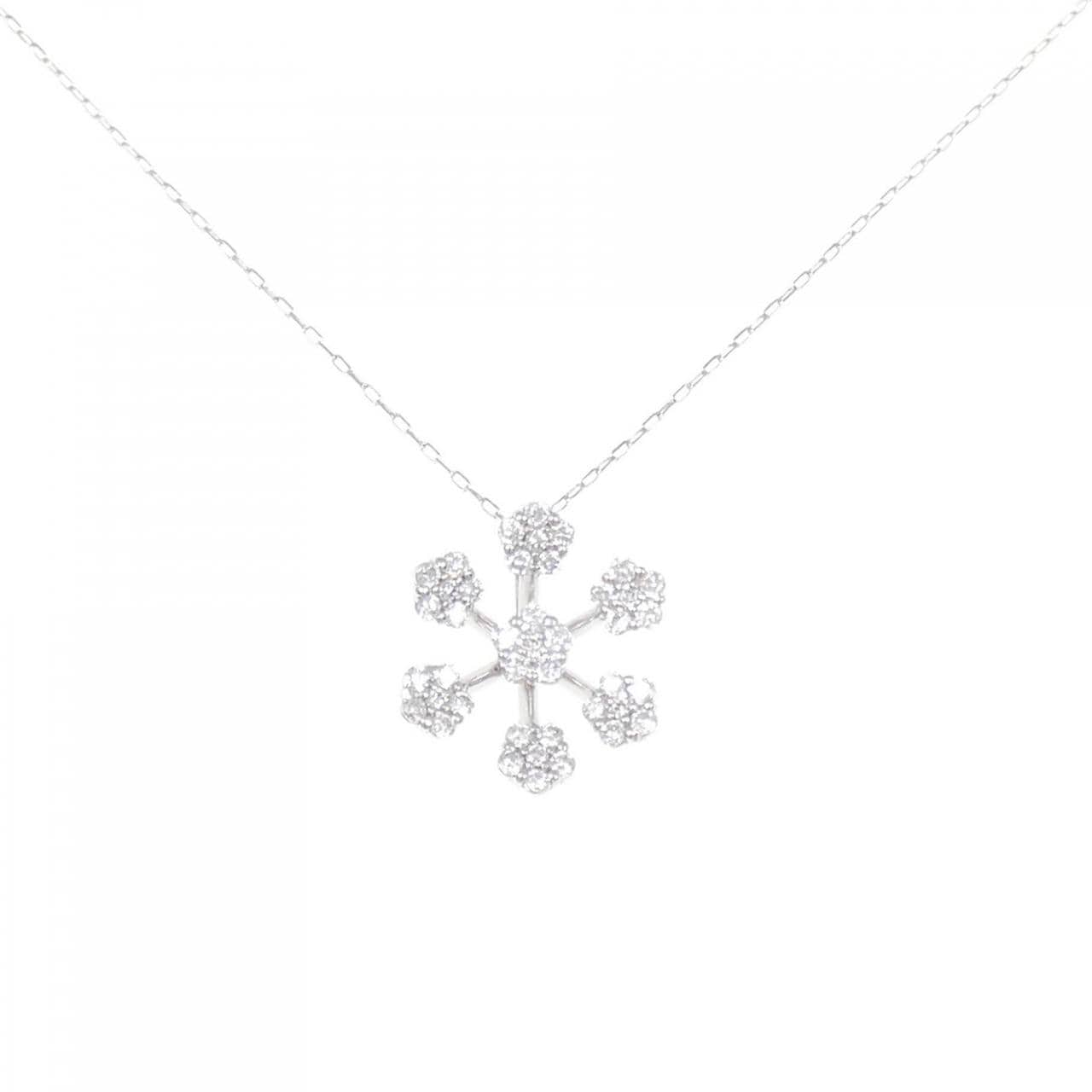 K18WG ダイヤモンド ネックレス 0.40CT