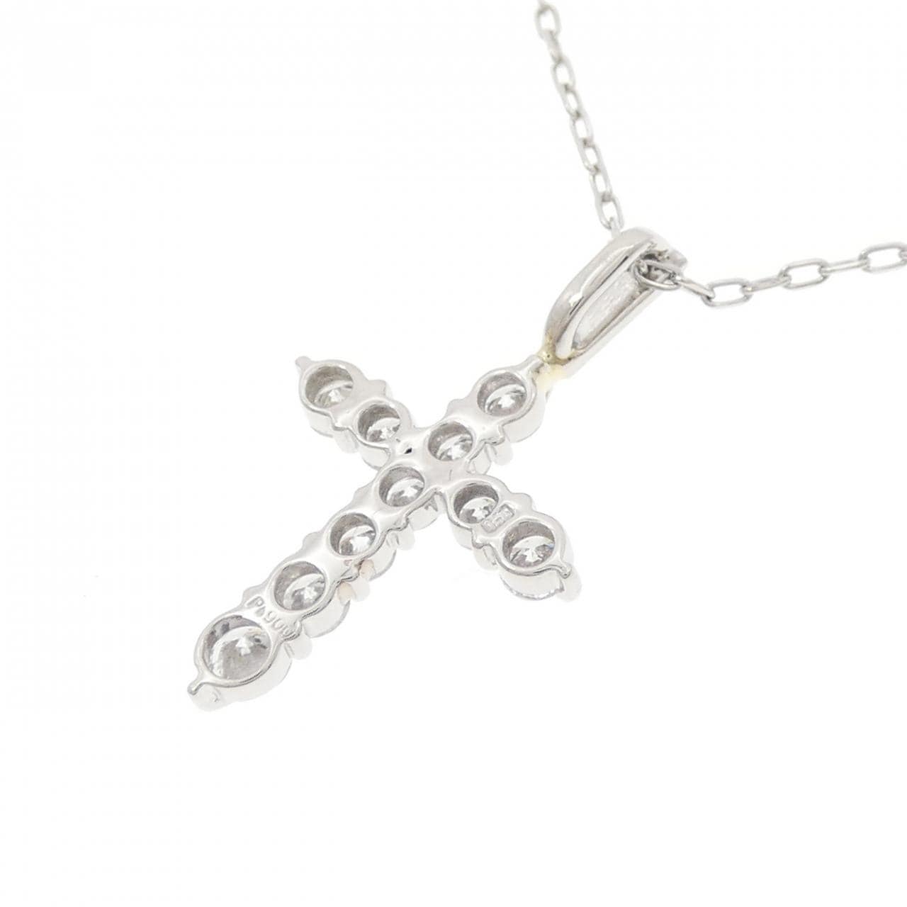 PT900/PT850 クロス ダイヤモンド ネックレス 0.50CT