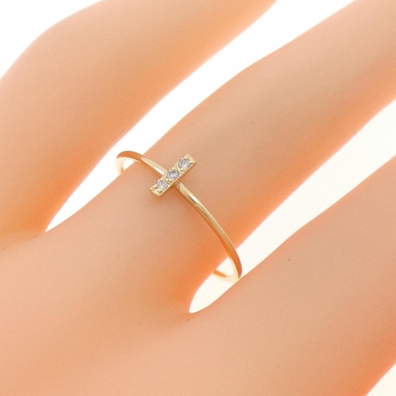 K18YG ダイヤモンド リング