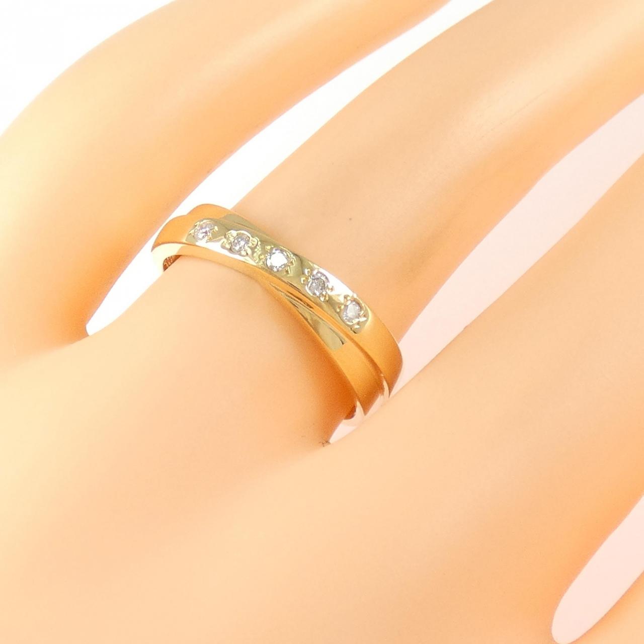 K18YG ダイヤモンド リング 0.07CT