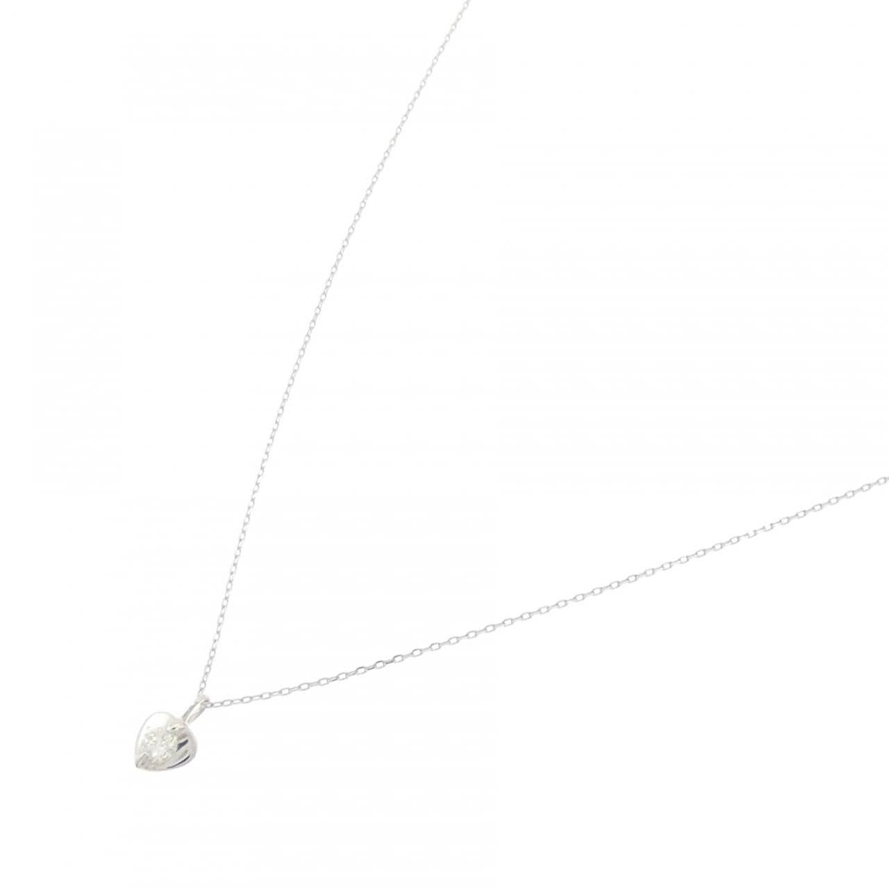 K18WG ダイヤモンド ネックレス 0.08CT
