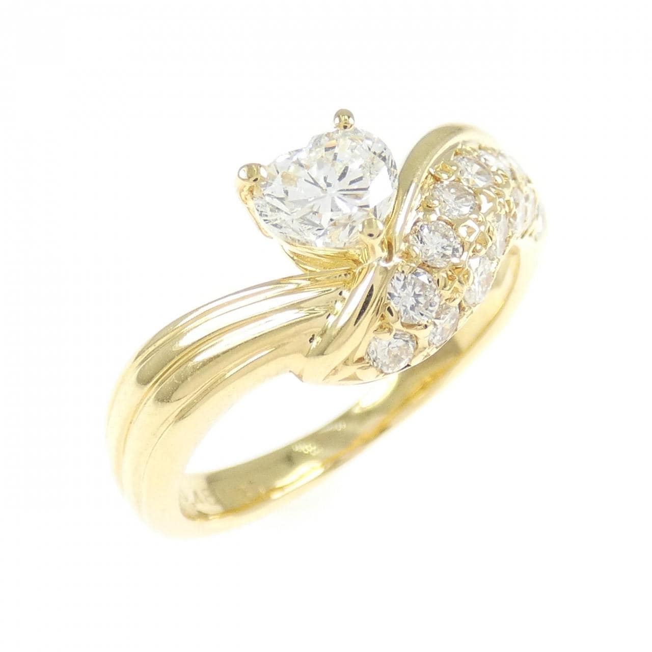 K18YG ダイヤモンド リング 0.48CT
