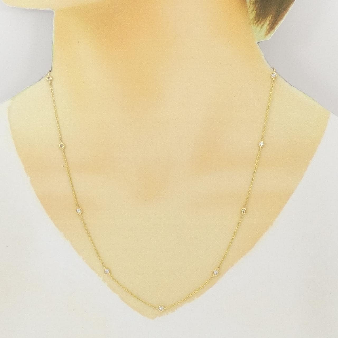 K18YG ダイヤモンド ネックレス 0.30CT