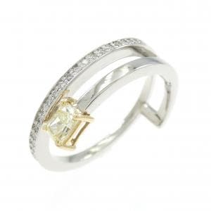 PT900/K18YG ダイヤモンド リング 0.281CT