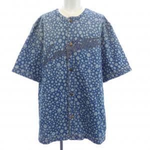 ルイヴィトン LOUIS VUITTON LV×YK インフィニティドットデニムシャツ HOS33WYN4 草間彌生 S/Sシャツ