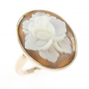 K10PG ローズ シェルカメオ リング