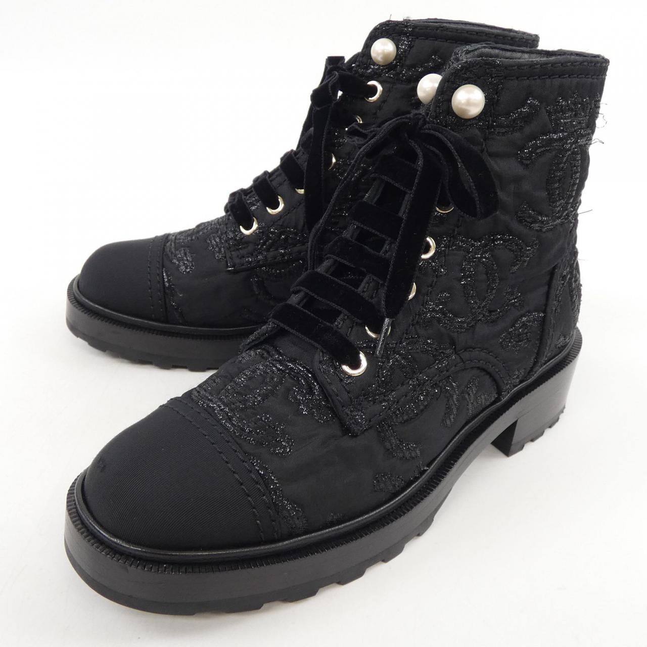 シャネル CHANEL レースアップ G35154Y55332 ブーツ