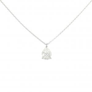 PT900/PT850 ダイヤモンド ネックレス 1.009CT G I1 ペアシェイプ
