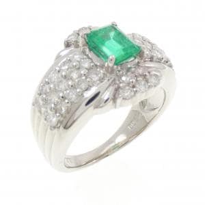 PT900 エメラルド リング 0.85CT