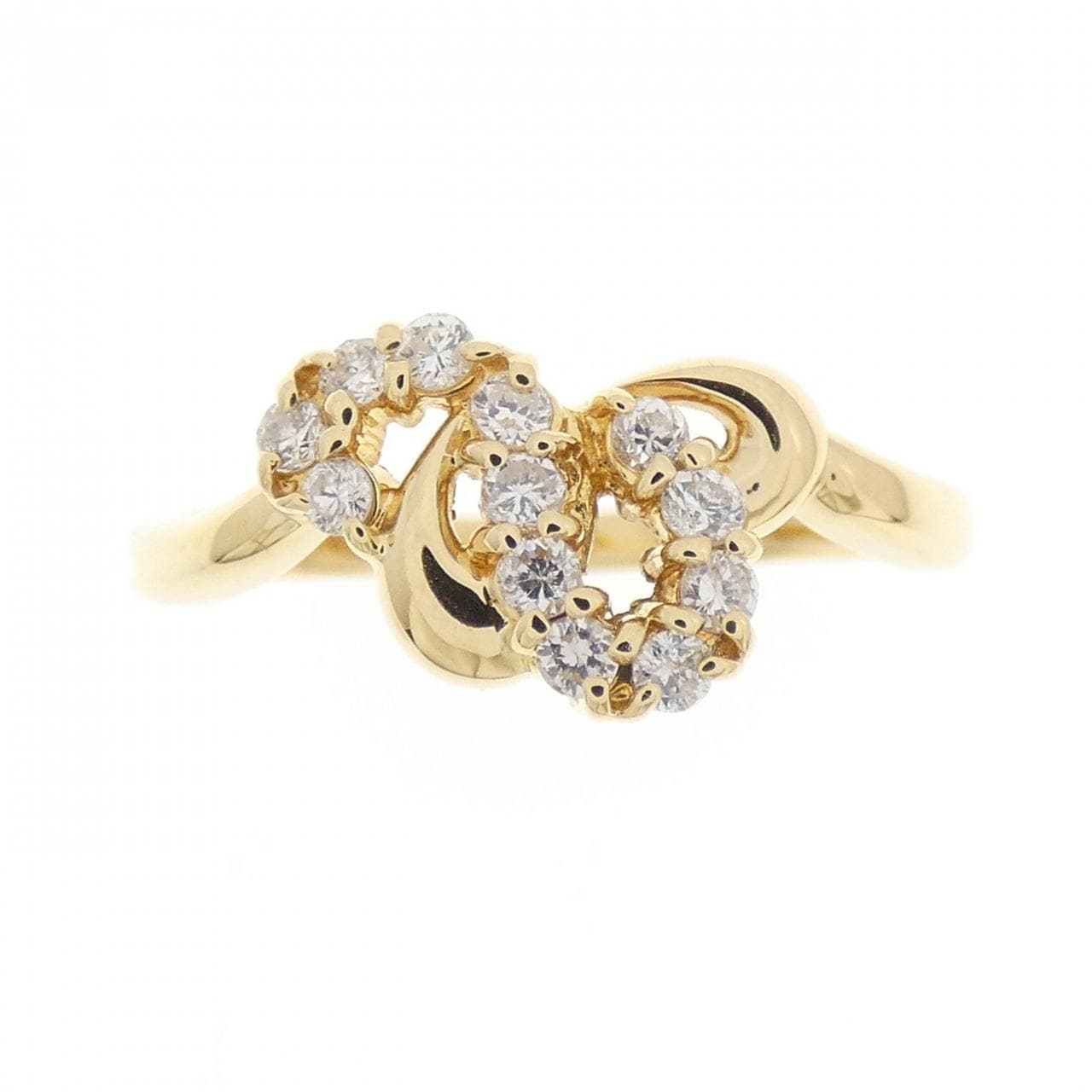 K18YG ダイヤモンド リング 0.16CT