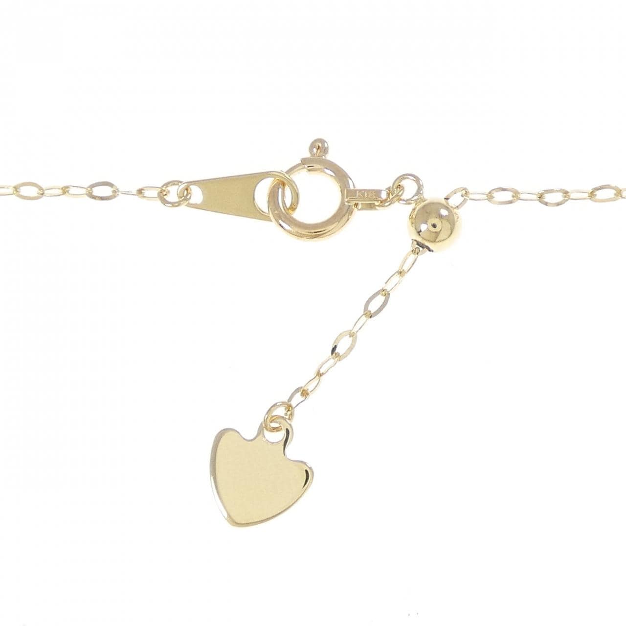 K18スリーカラー バタフライ ネックレス