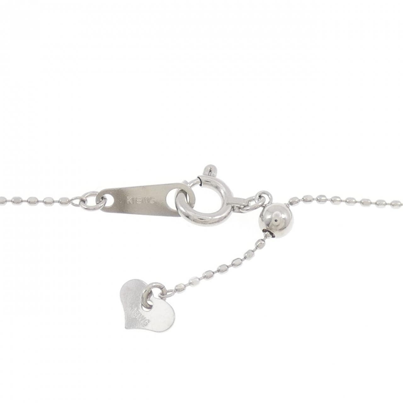 K18WG クロス サファイヤ ネックレス