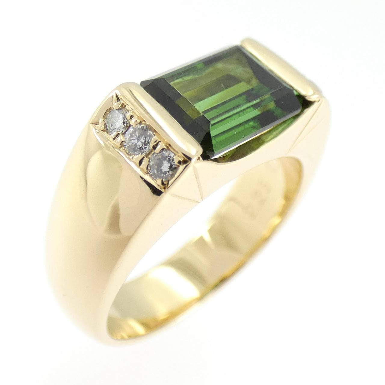 K18YG トルマリン リング 2.25CT