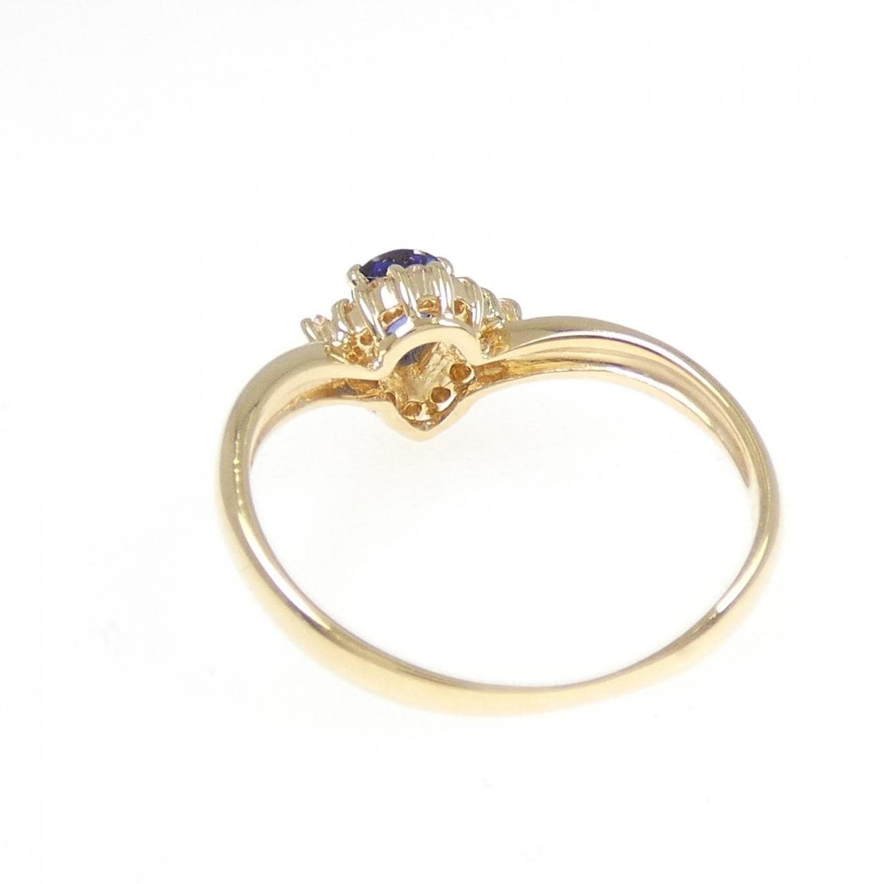 K18YG サファイヤ リング 0.23CT