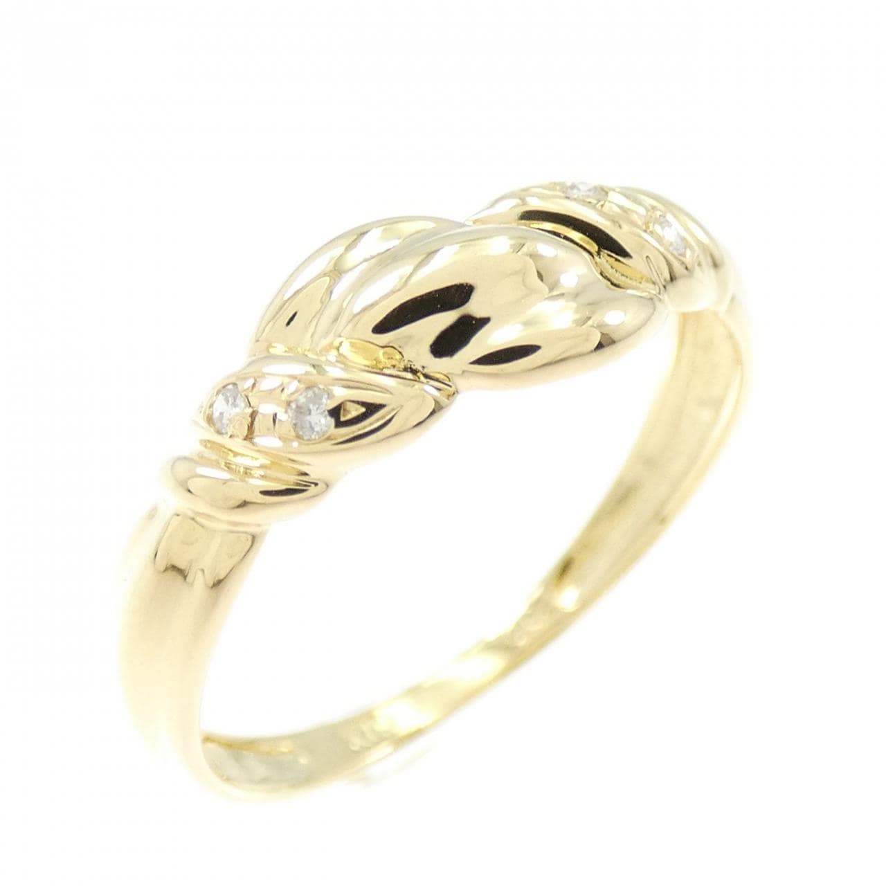 K18YG ダイヤモンド リング 0.02CT