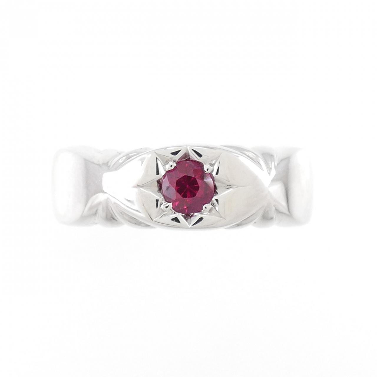 K18WG Ruby Ring 0.22CT