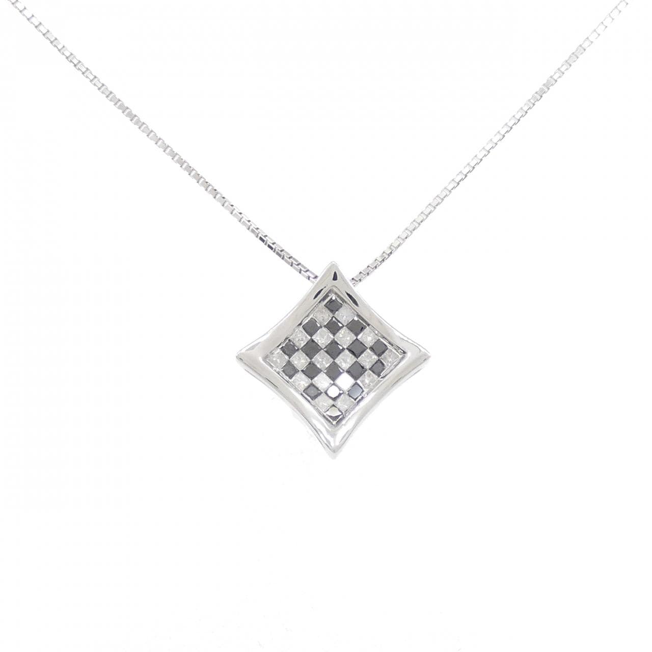 K18WG ダイヤモンド ネックレス 1.00CT