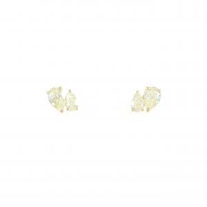 【新品】K18YG ダイヤモンド ピアス 0.54CT