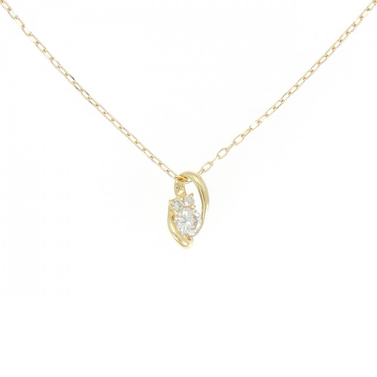K18YG ダイヤモンド ネックレス 0.18CT