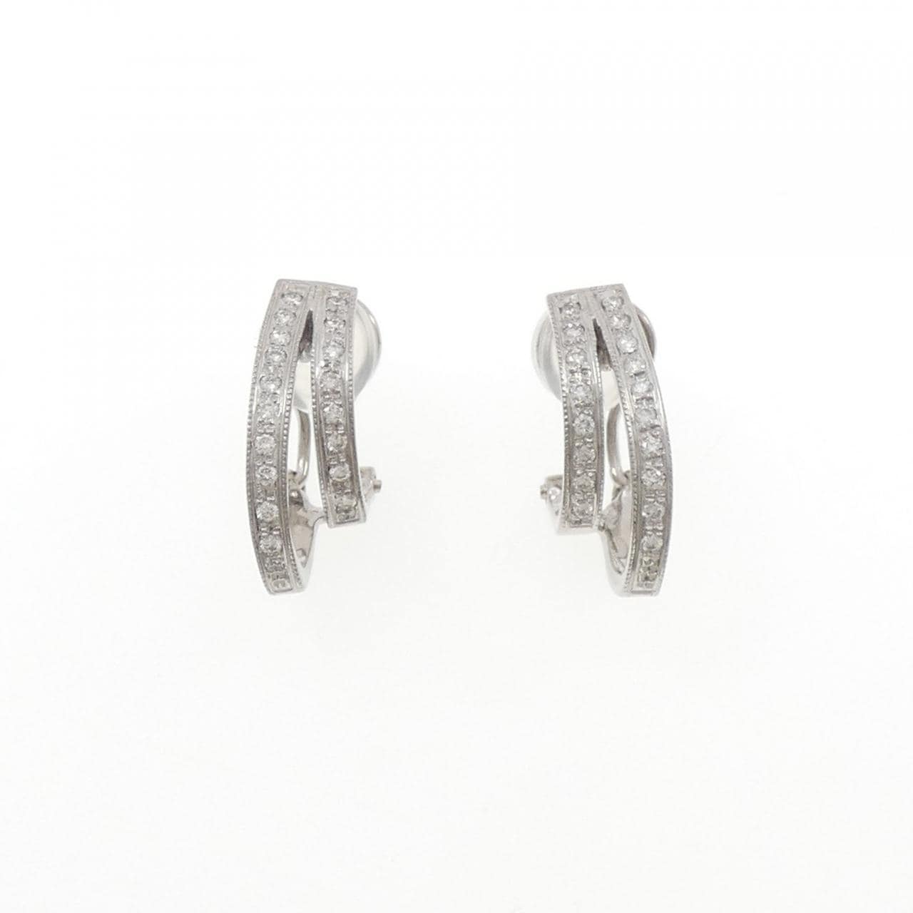 K18WG ダイヤモンド ピアス/イヤリング 0.30CT