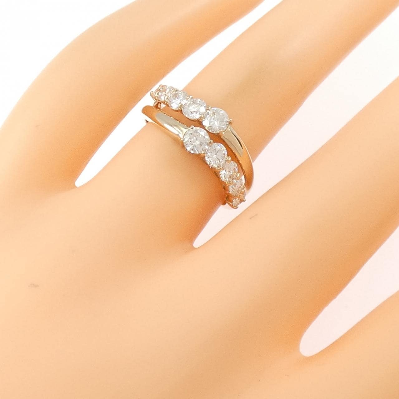 K18PG ダイヤモンド リング 1.029CT