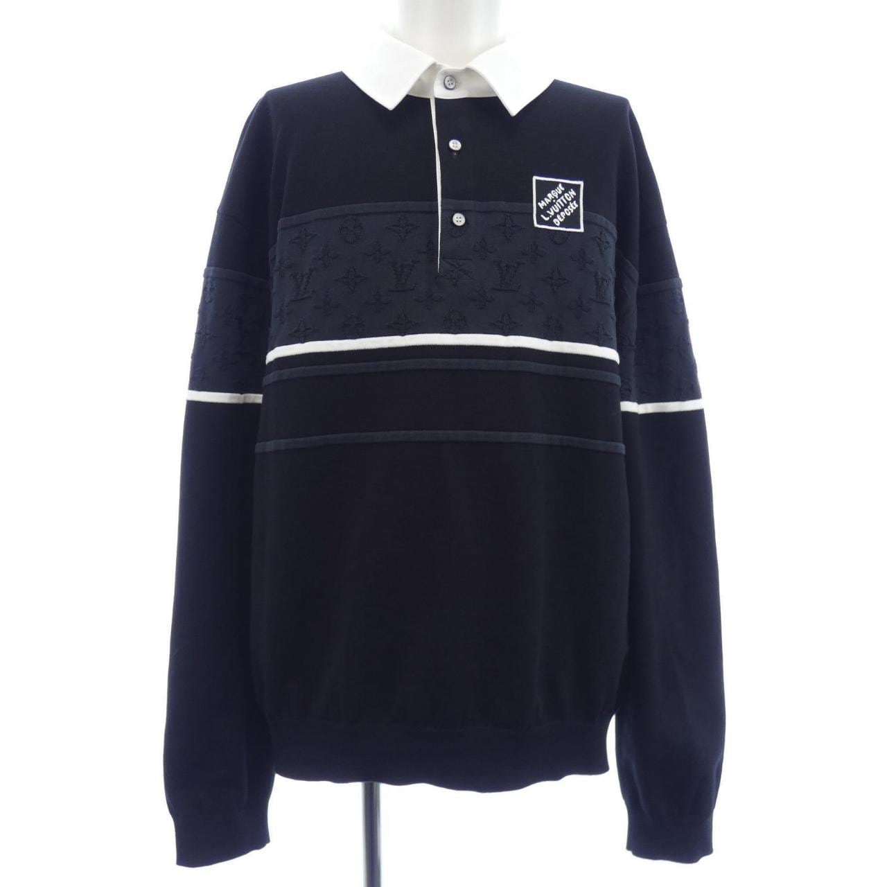 ルイヴィトン LOUIS VUITTON モノグラム ジャカード ロングスリーブポロシャツ HTN09WAUR ポロシャツ