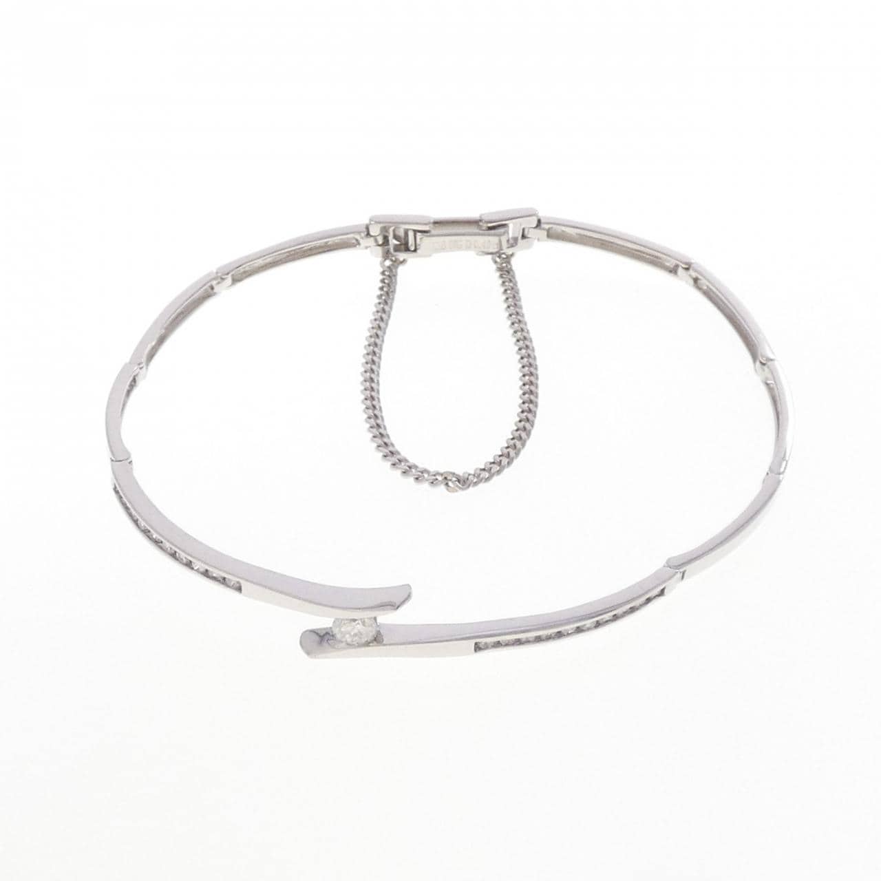 K18WG ダイヤモンド ブレスレット 0.49CT