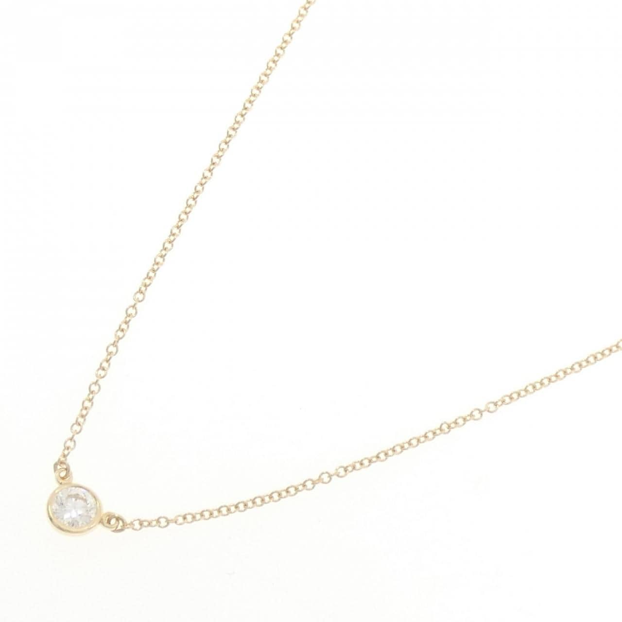 ティファニー バイザヤード ネックレス 0.22CT H VVS2 3EXT