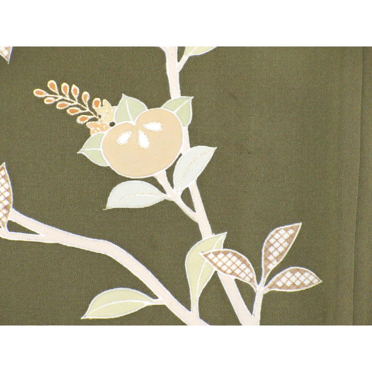 単衣　【千總】訪問着　木瓜