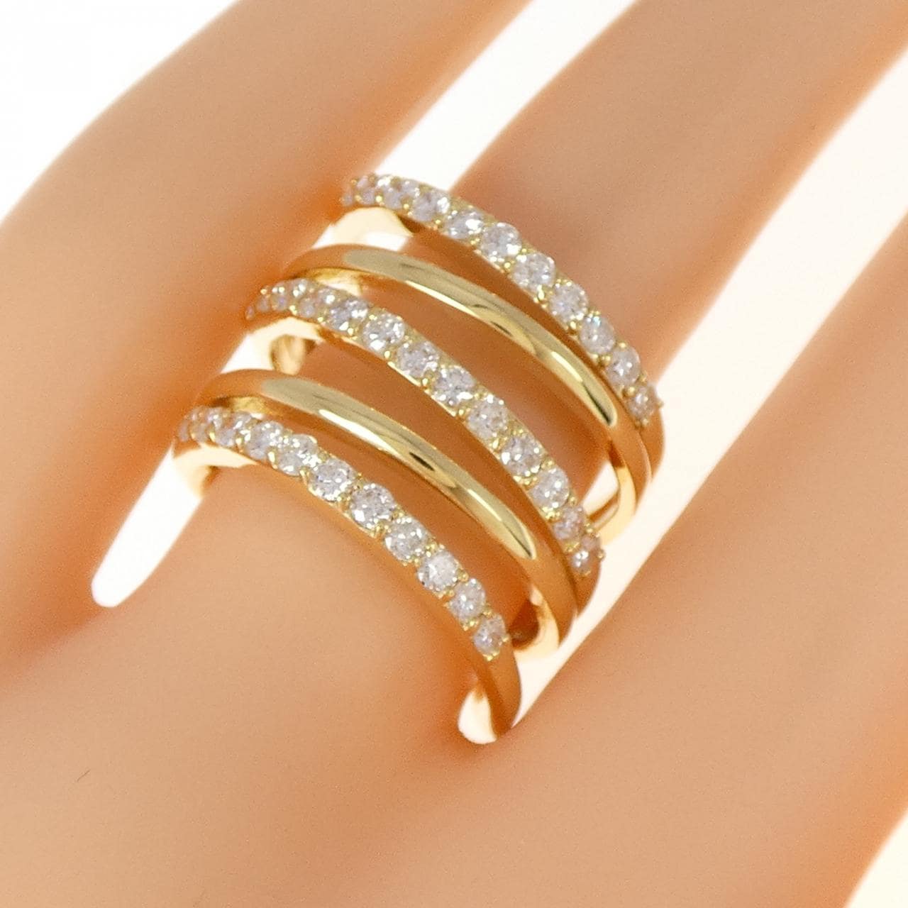 K18YG ダイヤモンド リング 1.00CT