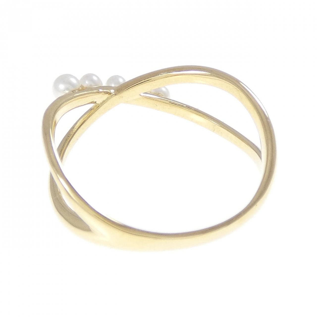 K18YG 淡水パール リング