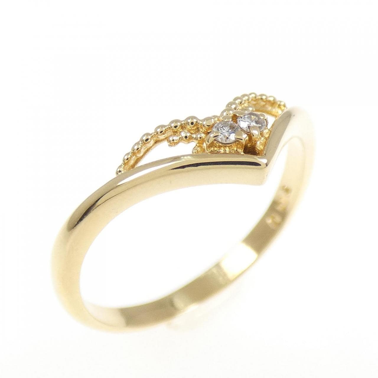 K18YG ダイヤモンド リング 0.012CT