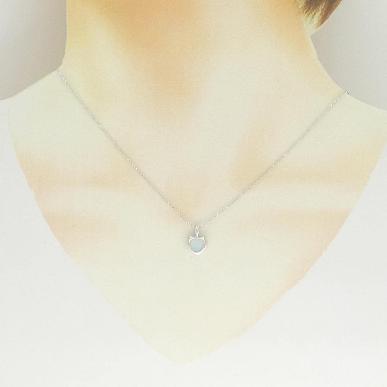 K14WG オパール ネックレス