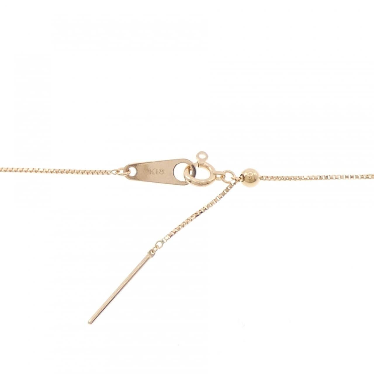 K18PG/K18WG カラーストーン ネックレス