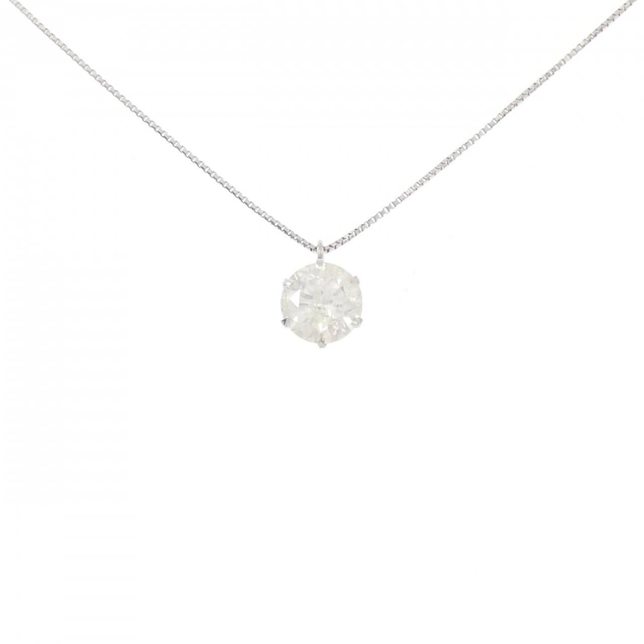 PT900/PT850 ソリティア ダイヤモンド ネックレス 1.03CT
