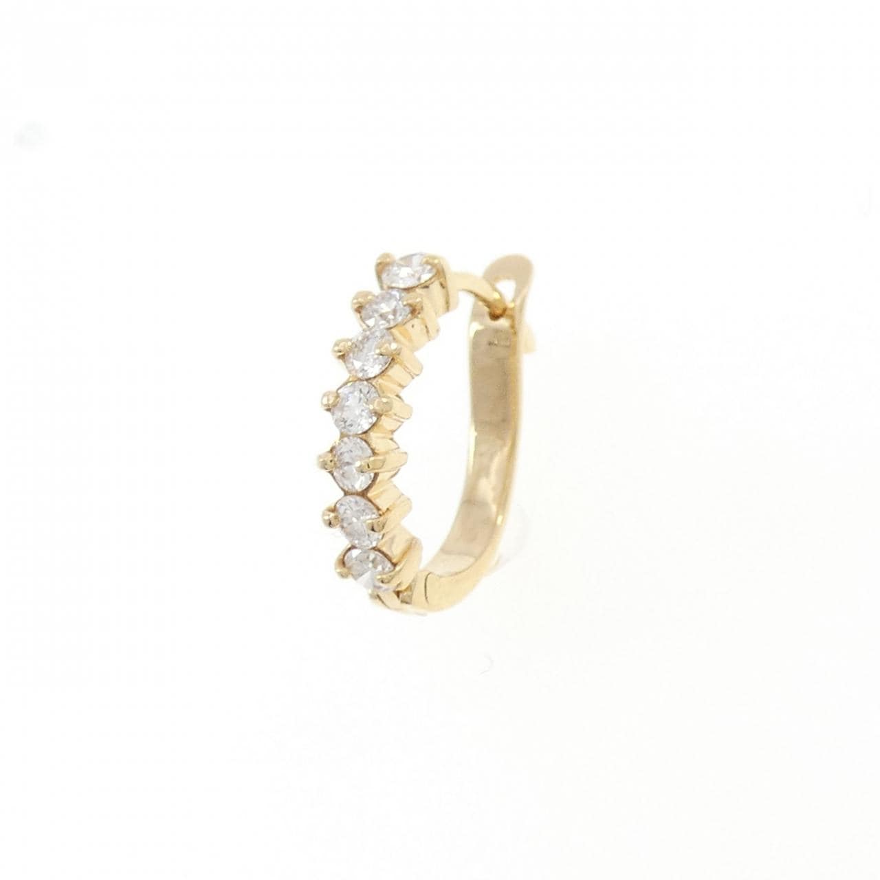 K18YG ダイヤモンド ピアス 0.305CT 片耳