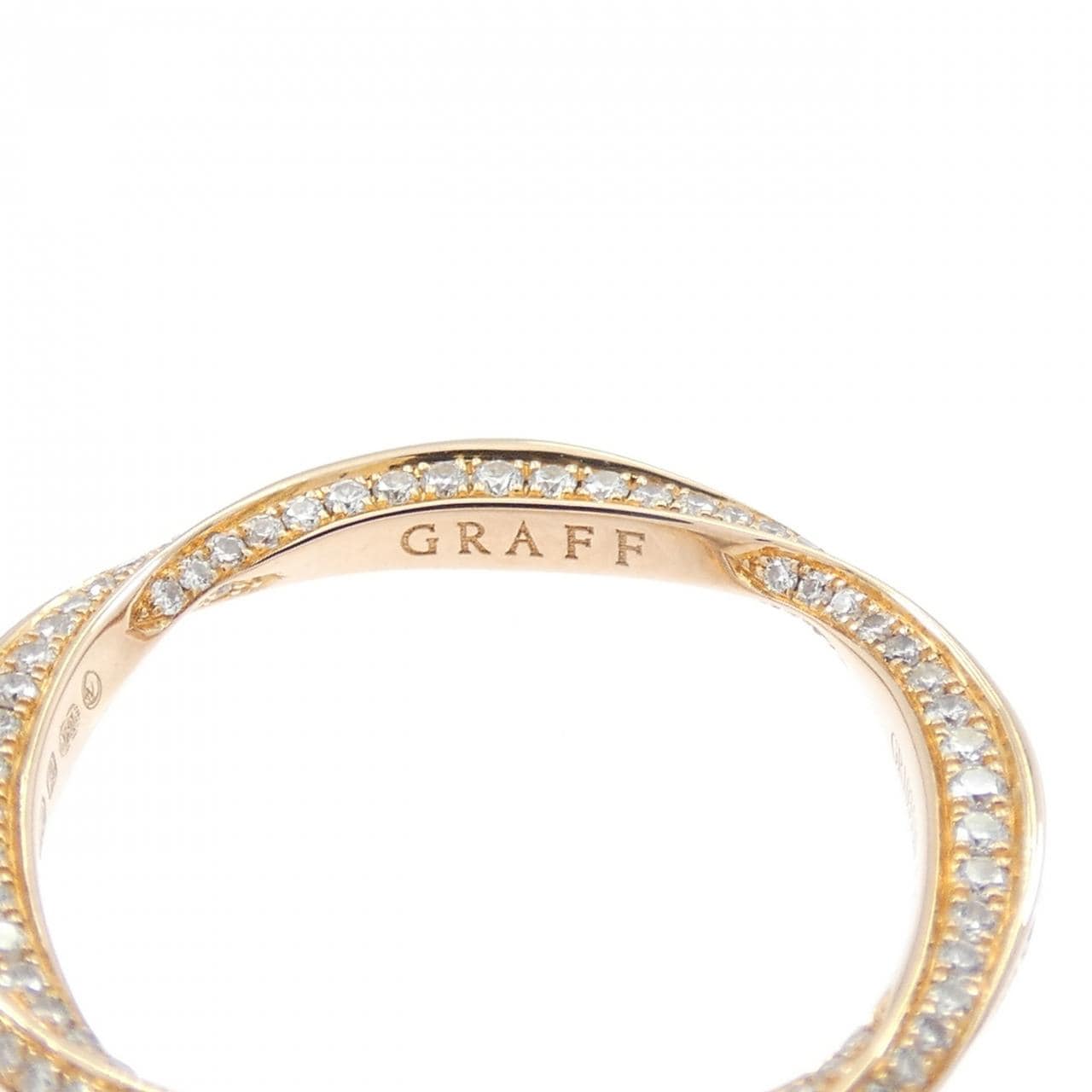 グラフ スパイラル パヴェ リング